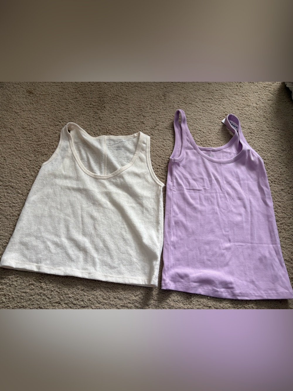 Old Navy Tank Top 2-Pack - Lavender & Cream